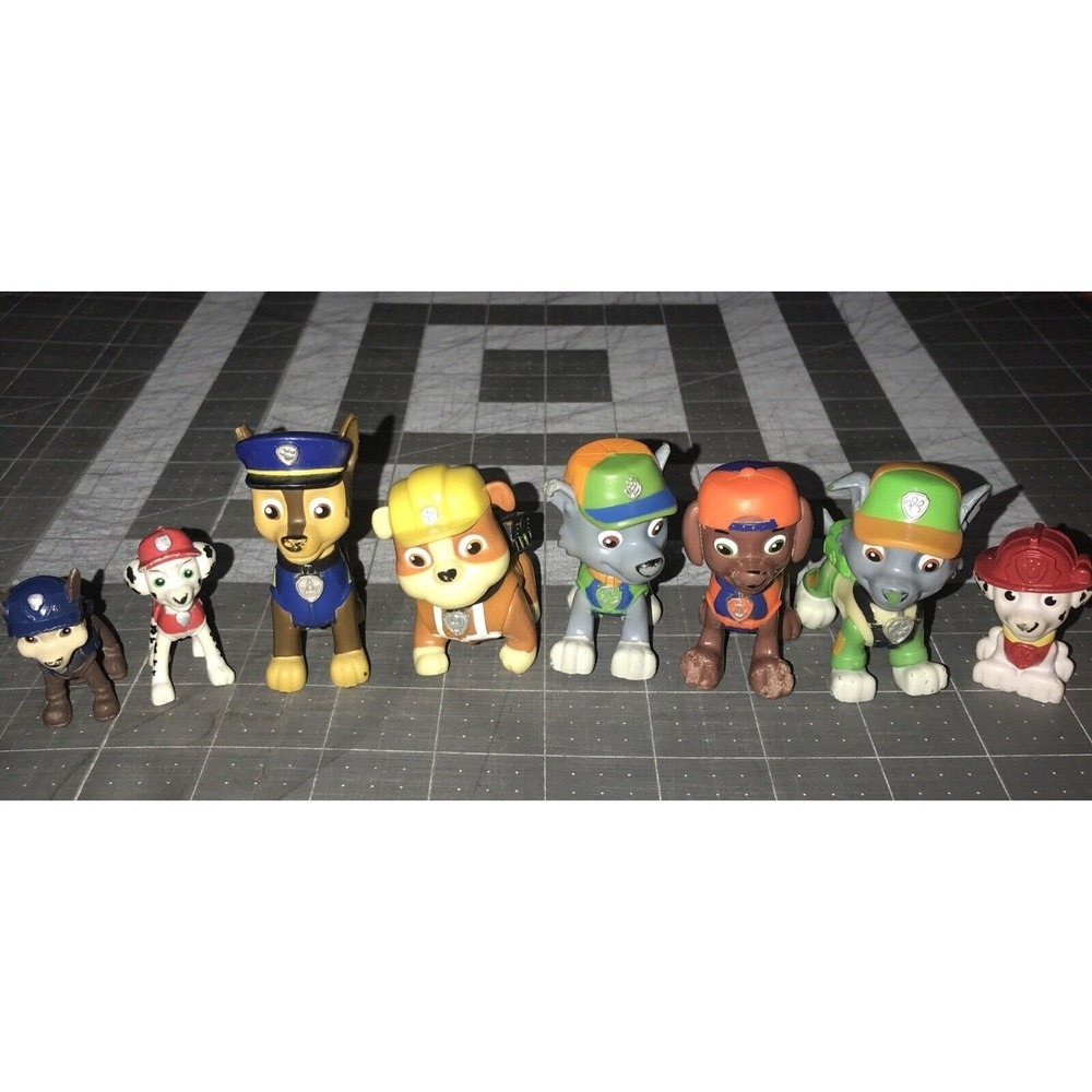 9 Paw Patrol‎ Action Figures Variety Lot Cake Topper Figures FLAWS